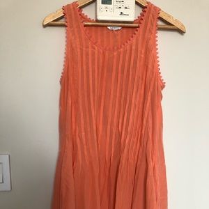 Club Monaco coral silk Melynda Dress